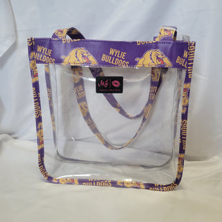 Wylie Bulldog Clear Stadium Tote Bag