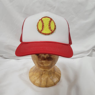 Softball Chenille Patch - Trucker Cap