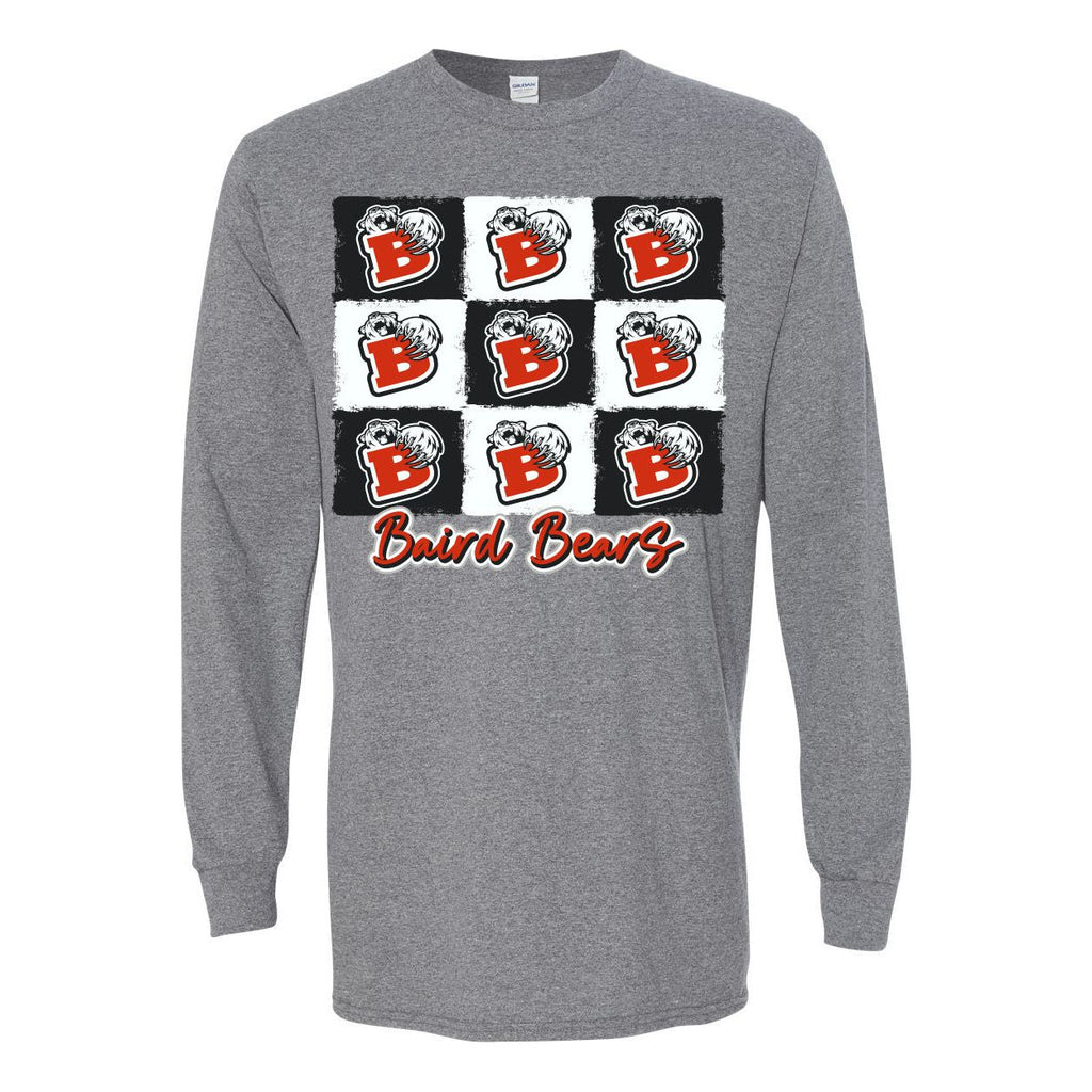 Baird Bears - 9 Boxes Long Sleeve T-Shirt – Lil Cattilac