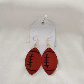 Layered Football Plastic Earrings