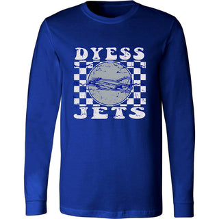 Dyess Jets - Checkered Long Sleeve T-Shirt – Lil Cattilac