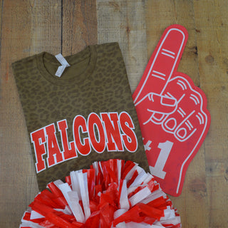 Mann Falcons - Arch with Animal Print T-Shirt