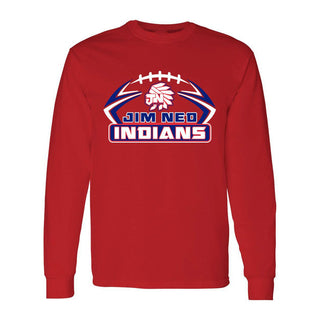 Jim Ned Indians - Football Long Sleeve T-Shirt