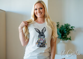 Bunny with Bow - Easter Tee