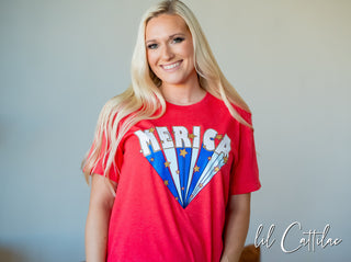 Merica Rays - Patriotic  Tee