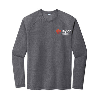 Taylor Telecom Sport-Tek® PosiCharge® Long-Sleeve Tri-Blend Wicking Raglan Tee