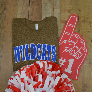 Allie Ward Wildcats - Arch with Animal Print T-Shirt