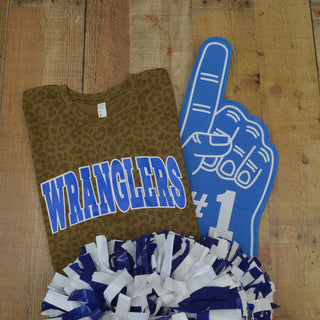 Cisco College Wranglers - Arch with Animal Print T-Shirt