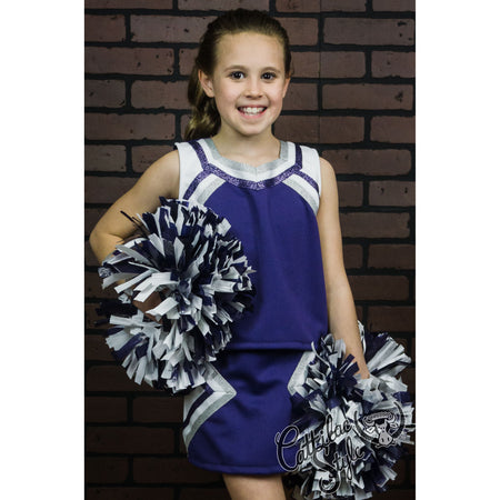 Girls Dallas Cowboys Cheerleader Dress, Baby Girls Football Game Day Dress, Tailgating Dress W/Bloomers & Headband